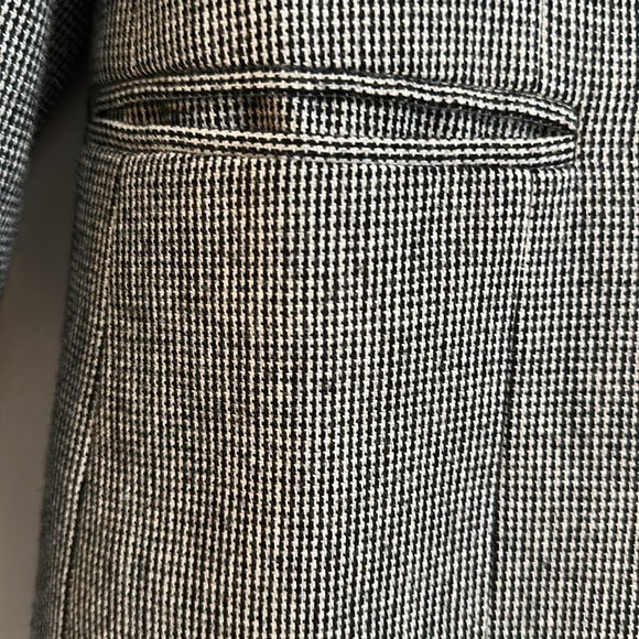 🧥 SOLD 🧥 Women’s Velvet Collar Hounds Tooth Blazer Size 2 - Picture 4 of 7